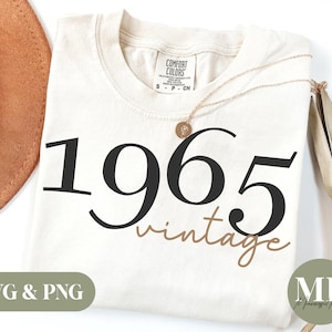 Vintage 1965 SVG & PNG