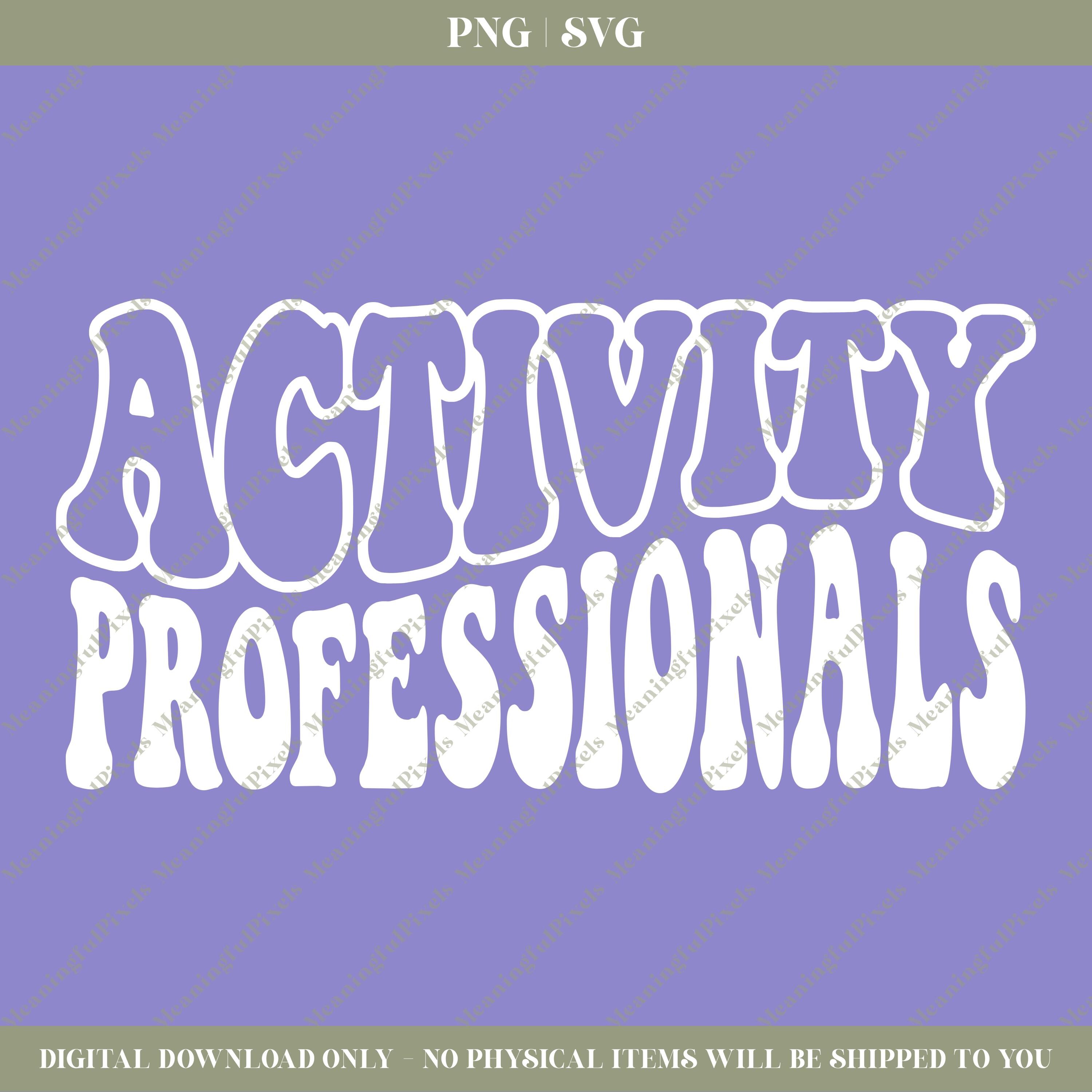 Activity Professionals SVG & PNG - Etsy