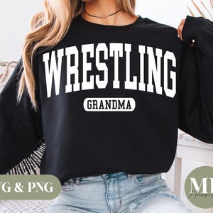 Wrestling Grandma SVG & PNG