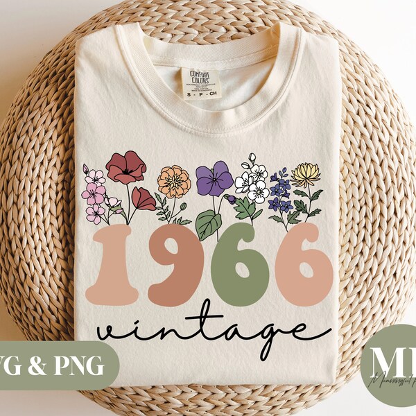 Vintage 1966 SVG & PNG
