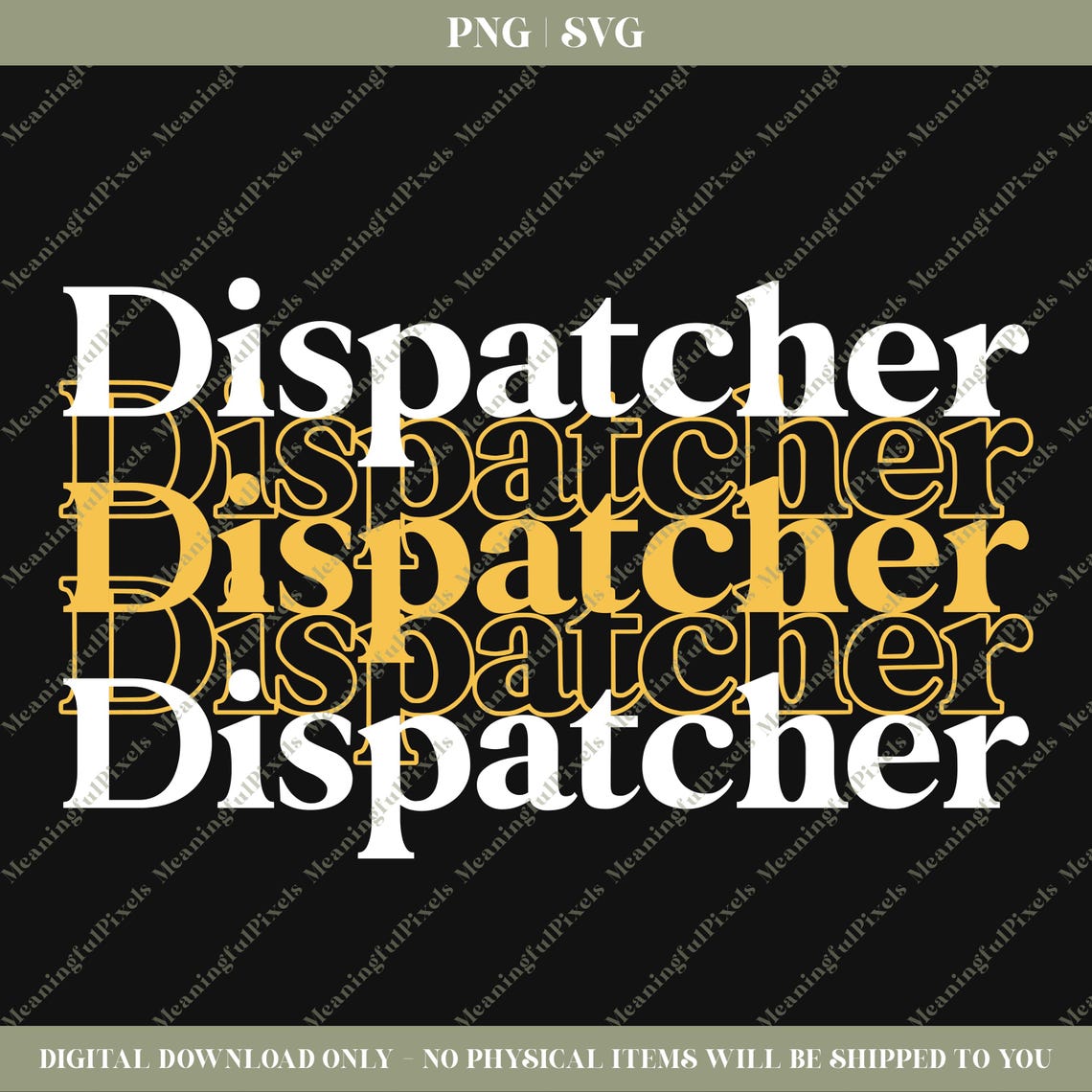 Dispatcher SVG & PNG - Etsy