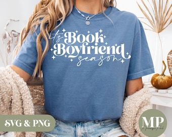It's Book Boyfriend Season SVG & PNG