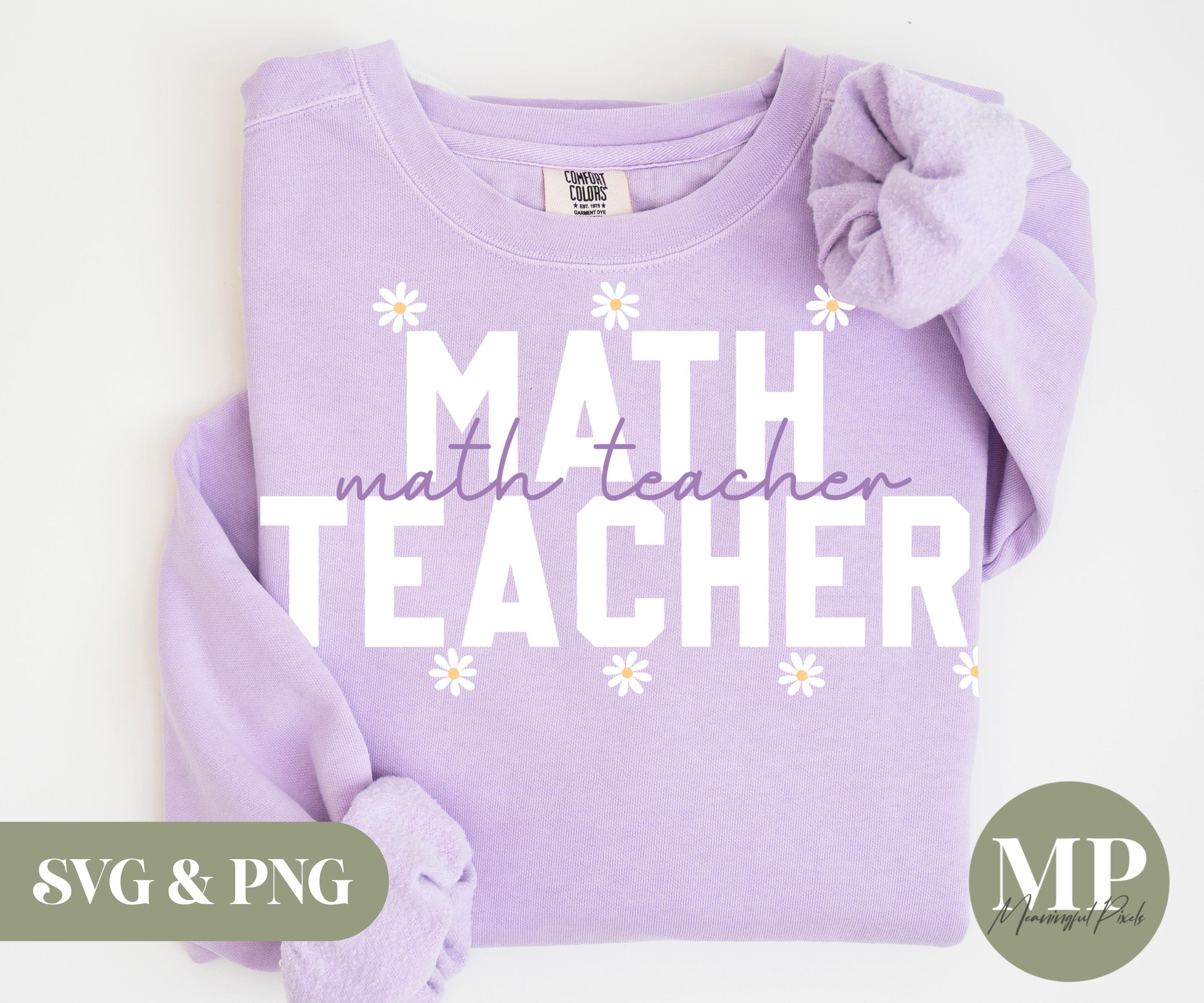 Math Teacher SVG & PNG - Etsy