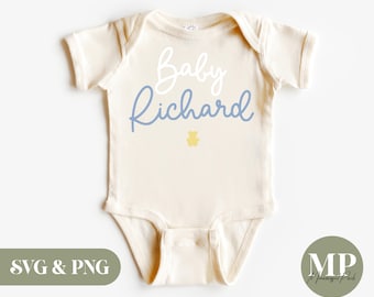 Nombre personalizado para bebé niño SVG y PNG