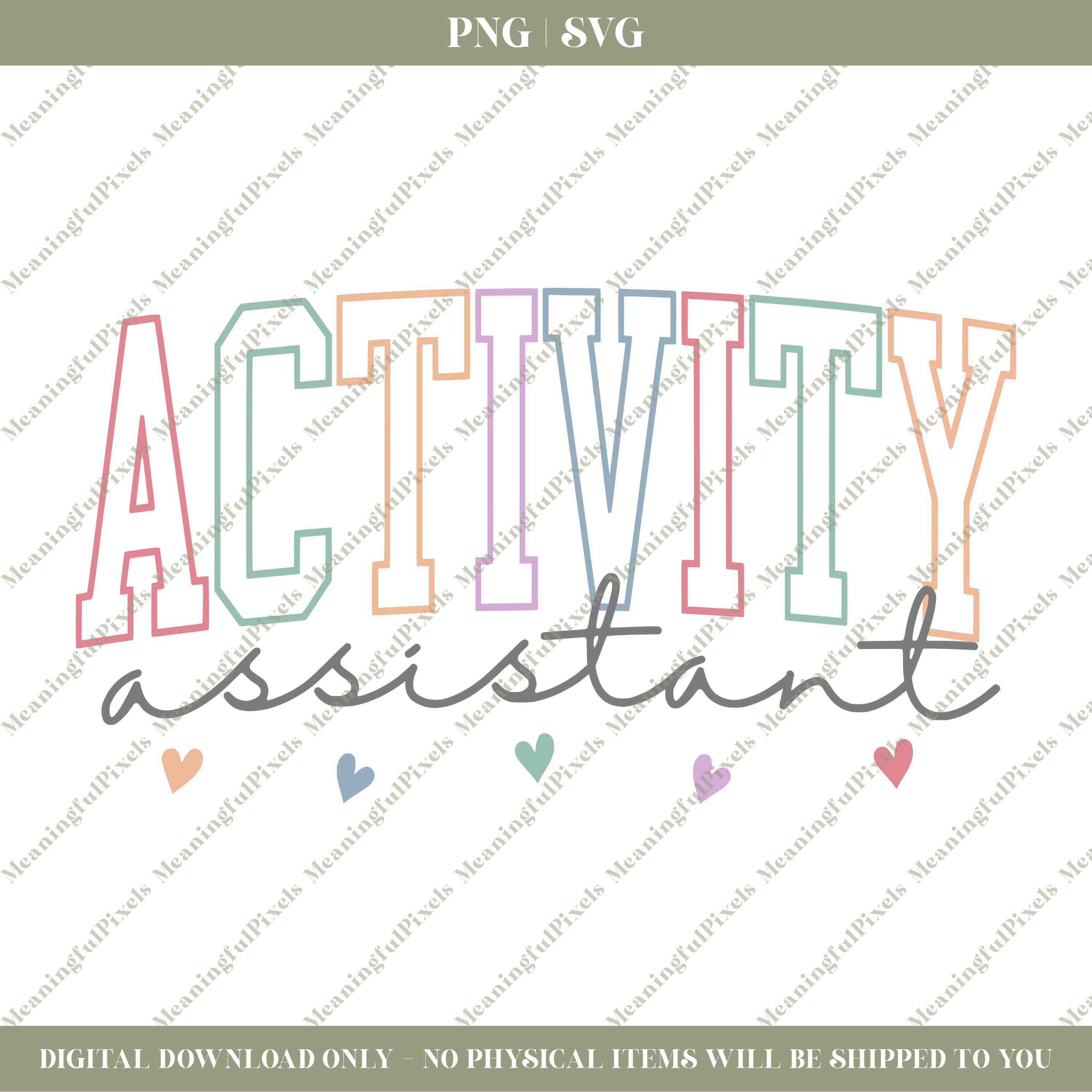 Activity Assistant SVG & PNG - Etsy