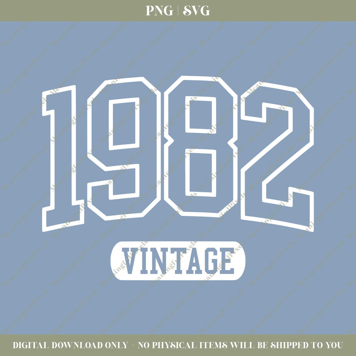Vintage 1982 SVG & PNG - Etsy