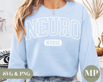 Enfermera neurológica / Enfermera de neurociencias SVG y PNG