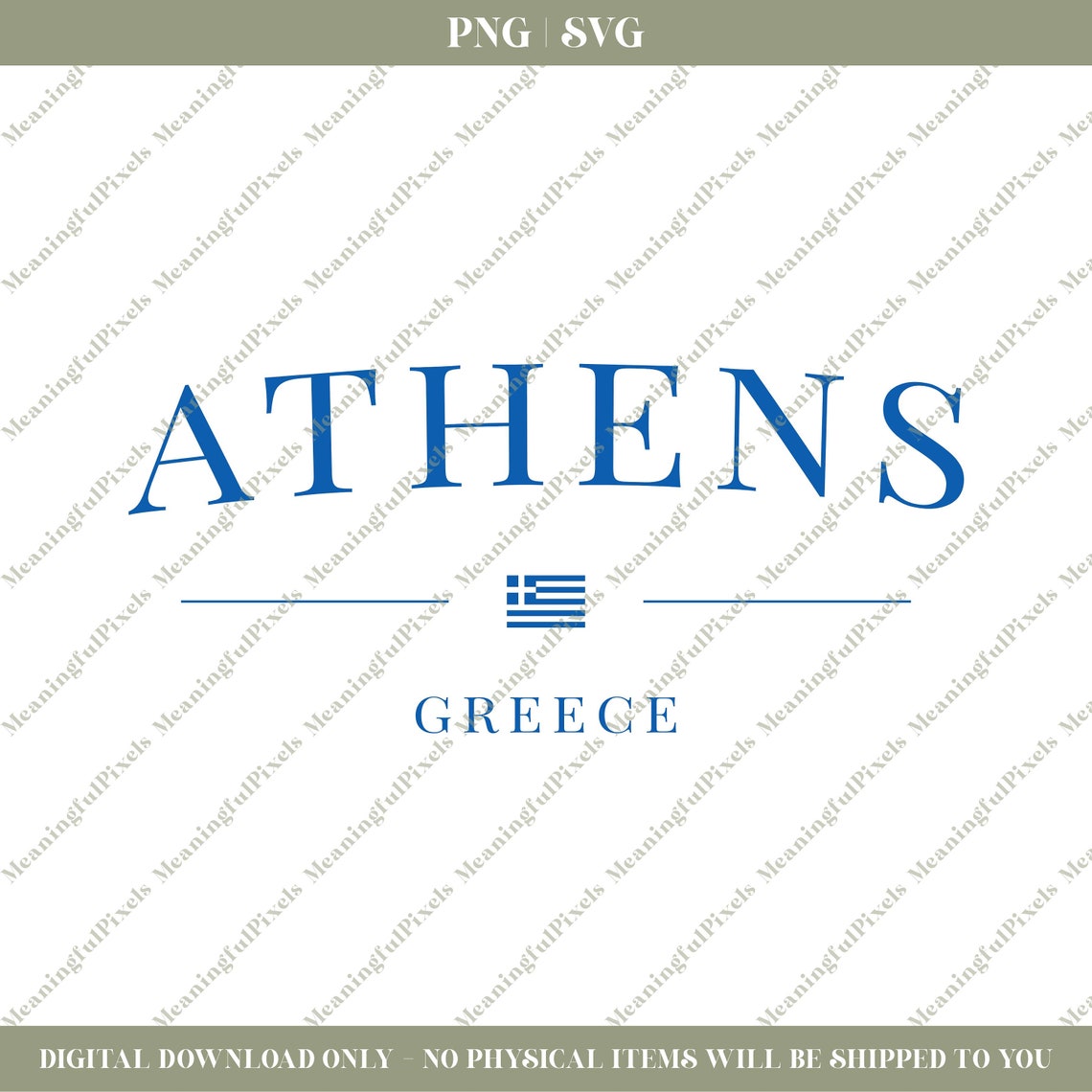 Athens SVG & PNG - Etsy