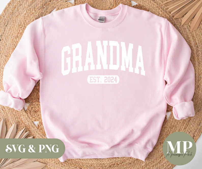 Grandma Est. 2024 SVG & PNG Etsy