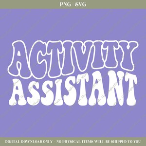 Activity Assistant SVG & PNG - Etsy