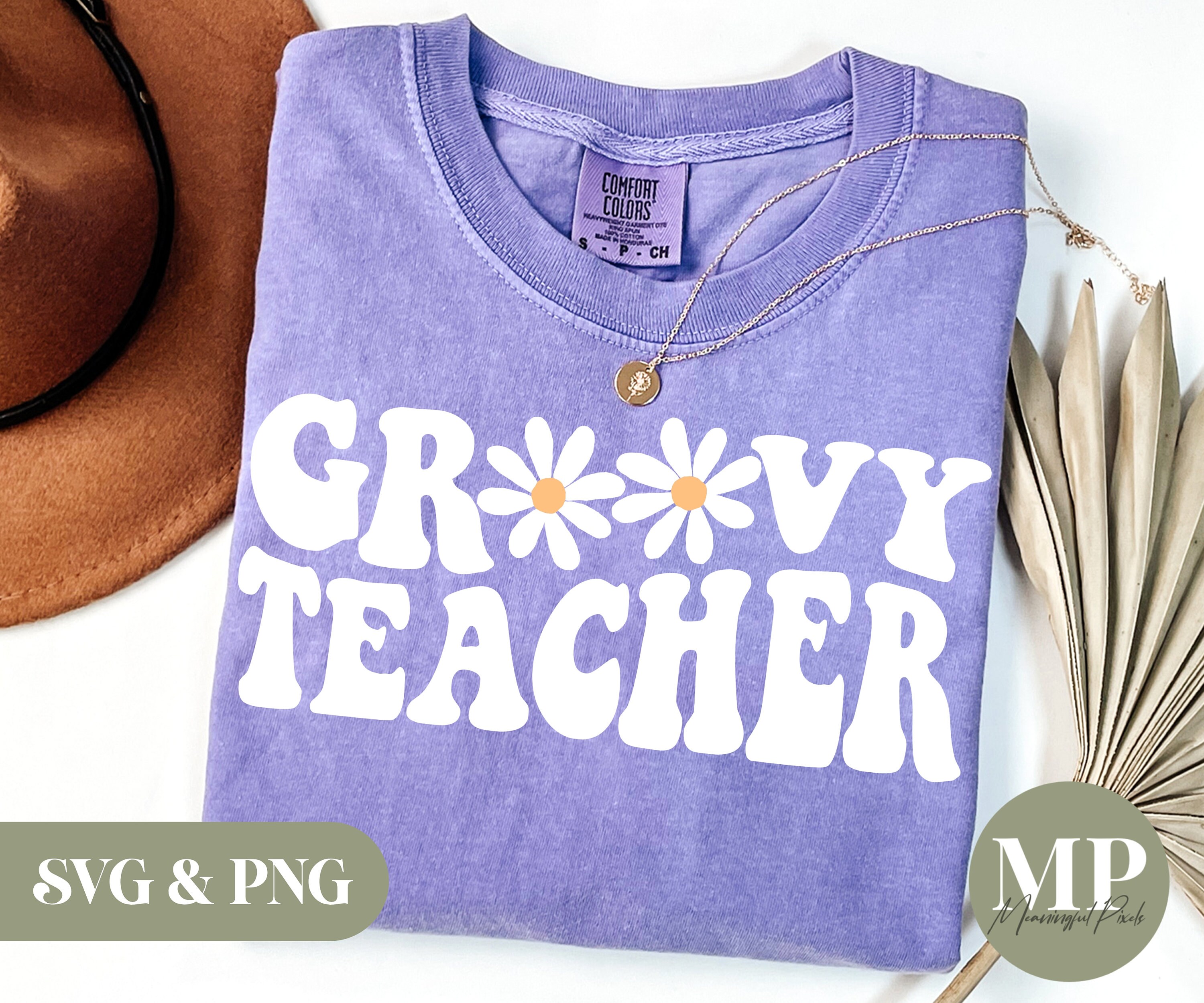 Groovy Teacher SVG & PNG