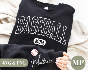 Custom Baseball Mom SVG & PNG