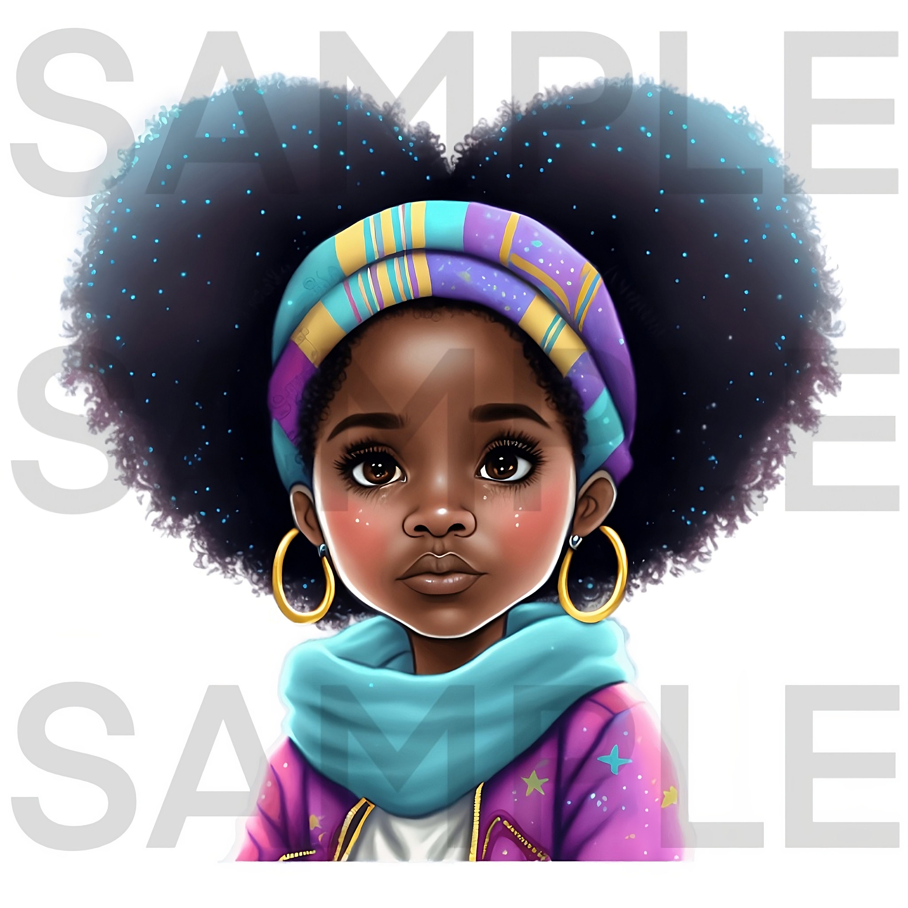 Black Girl Clipart, African American Girl Png, Black Girl Sublimation