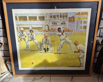 Gerry Blood Cricket Limited Edition Large Print. 82 of 350. Signed By The Artist