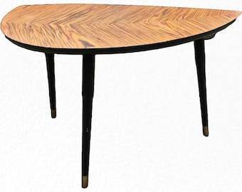 Ikea Lovebacken 1990s Vintage Retro Coffee Brown Leaf Design Table