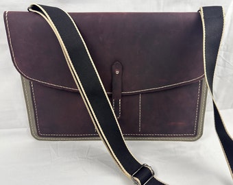 Leather Messenger Bag Shoulder Bag Crossbody Bag