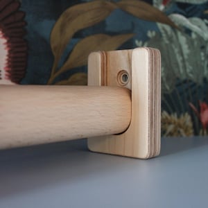 Optrekstang voor deurkozijn, max. 100 cm breed, duurzaam, natuurlijk, eenvoudig te monteren