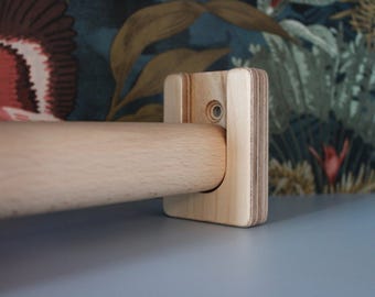 Pull-up bar for doorframe, max 100 cm wide, durable, natural, easy to assemble