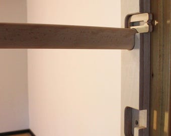 Wooden pull-up bar with lock, the strongest, max 145 cm wide, 5 height levels, for doorframe, hallway