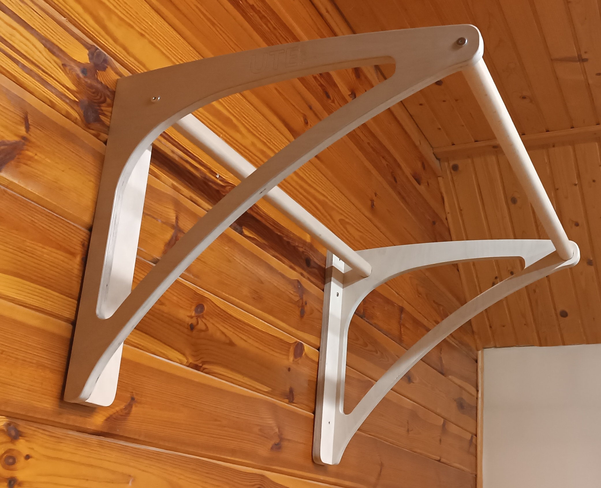 Pull up Bar Wooden Wide Wall mounted Etsy UK
