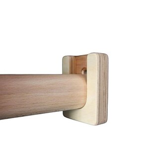 Klimmzugstange für Türrahmen – max. 117 cm, Holz, nicht dehnbar, langlebig, abnehmbar