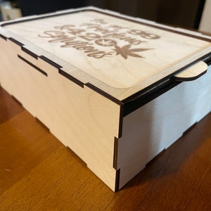 Stash Box w/ Built-In Rolling Tray-Top Reads I've got 99 Problems & 420 Solutions 200mmx150mmx75mm approx. 8x6x3 image 4