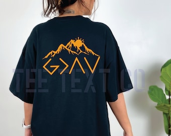 God is Greater Than The Highs and Lows Svg Png, God is Greater Svg file God SVG Christian SVG Religious SVG Mountain Svg Png, God Svg file