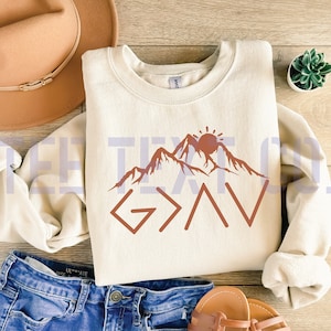 God is groter dan de hoogte- en dieptepunten Svg Png, God is groter Svg-bestand God SVG Christelijke SVG Religieuze SVG Berg Svg Png, God Svg-bestand