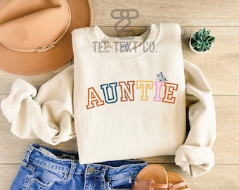 Auntie Svg Png, Varsity Auntie Svg, Auntie Shirt Svg, Auntie Gifts, Auntie Sweatshirt, Auntie Cut File, Sublimination, Auntie Arched Svg