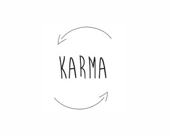 Karma Machine Embroidery Design. 5 Sizes. Digital Embroidery Design. Instant Download.