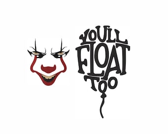 Halloween Horror Face Machine Embroidery Design 2 Design. 7 rozmiarów. Creepy Horror Clown Embroidery Design. Halloween Embroidery Design.