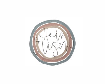 He is Risen Machine Embroidery Design. 4 Sizes. Easter Embroidery Design