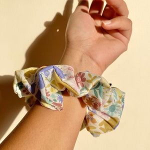 Easter Bunny Scrunchies Thick Hair Accessories Bunny Scrunchies Bridesmaid Gift Birthday Hair Tie Gift Ideas Handmade Gift for Her