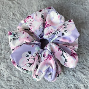 Giant Scrunchie Floral Thick Hair Accessories Flower Oversized Scrunchies Bridesmaid Gift Birthday Hair Tie Gift Ideas Handmade Gift for Her