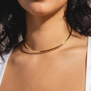 Nikita Cuff Necklace Brass Ethnic Chocker || Torque Necklace || Viking Necklace || Tribal Necklace || Ethnic Torque || Minimalist chocker