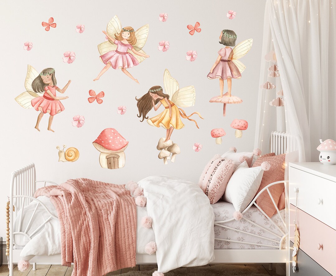 Fairy Wall Decal / Fairytale Wall Decal/ Nursery Fairytale Sticker ...