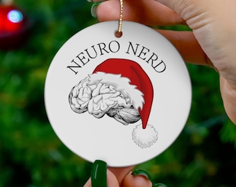 Brain Ornament, Neuro Nerd, Neurology Anatomy, Gift for Psychology Psychiatrist Neuro Nurse