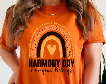 HARMONY Day T-Shirt, Teacher Harmony Day T-Shirt, Student Harmony Day, Kids Harmony Day Tshirt, Orange Harmony Day, Harmony Day Shirt,