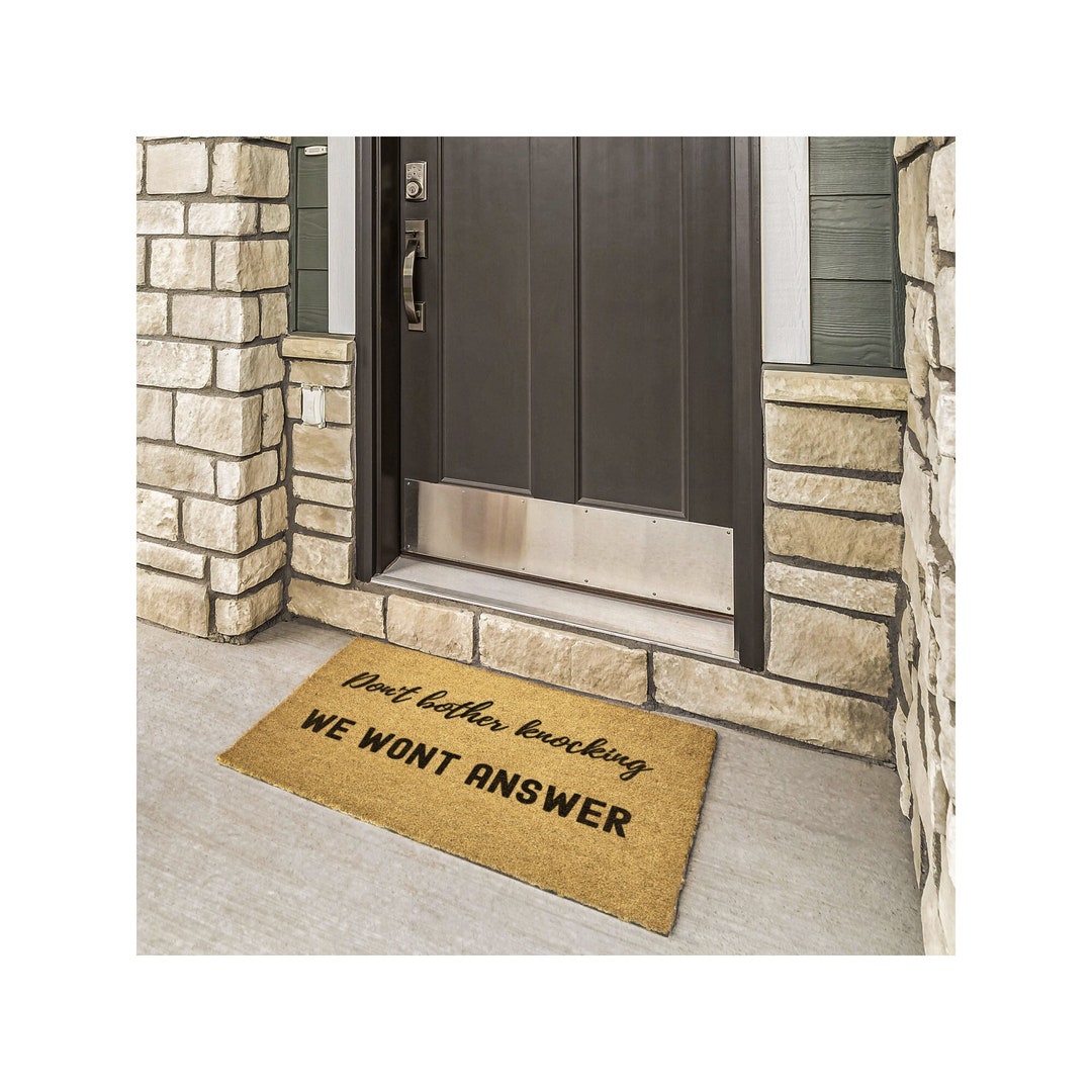 Don't Bother Knocking Doormat Doormat Rude Etsy