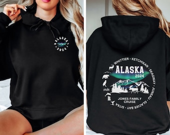 Alaska Cruise Hoodie, Alaska Cruise Sweater, personalized, Cruisin to Alaska, Alaska family cruise Sweatshirt, Alaska Long Sleeve, 2024