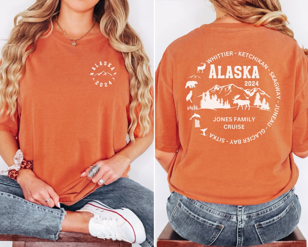 Alaska Cruise T Shirts, Personalized, Alaska Cruise Shirt, Alaska 2024 Cruise Tshirts, Comfort