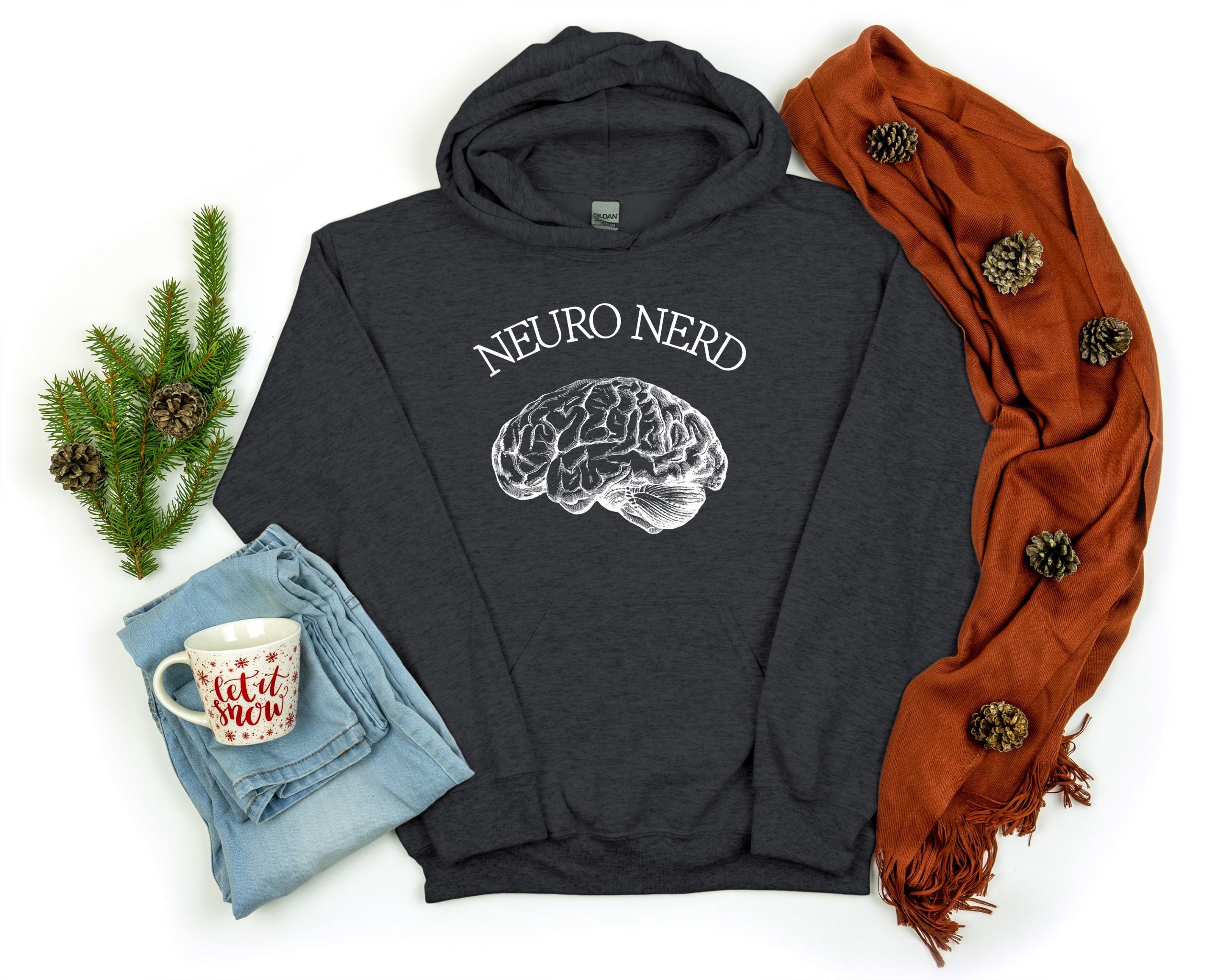 Brain Hoodie, Neuro Nerd, Neuro Nurse Sweatshirt, Icu Nurse Brain ...