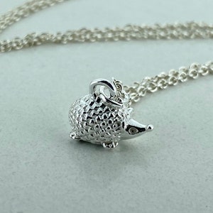 Sterling Silver Hedgehog Earrings, Hoglet Earrings, Animal Lover Gift, Gift for Her, Wildlife Gift, Nature Lover image 7