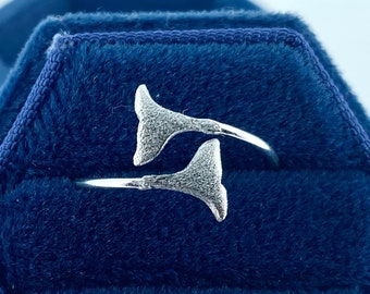 Mermaid Tail Sterling Silver Ring, Mermaid Ring, Beach Jewellery, Ocean Inspired Gift, Gift for Daughter