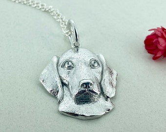 Dachshund Necklace: Sterling Silver Sausage Dog Pendant with Optional Birthstone