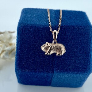 Rose Gold Guinea Pig Necklace, Gift for Daughter Or Son, Cute Animal Jewellery image 4