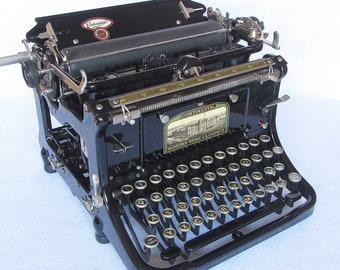 Rara máquina de escribir continental de 1923 con prístinos logotipos de patentes: ¡un tesoro vintage! - Patentes Inmaculadas - El deleite de los entusiastas de las máquinas de escribir