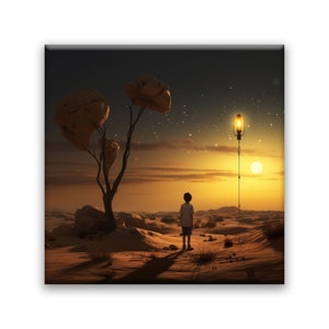 Hemelse verlichting | Kinderdecoratie | Muurkunst | kinderkunst | geschenk | Kleine Prins | Kostbaar geschenk | Interieurontwerp | Kunst