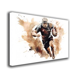 Towards the Goal Line | Oval Ball Sports | Sports Decor | Rugby Decor | Rugby Action | Rugby Match | Rugby Try | Match