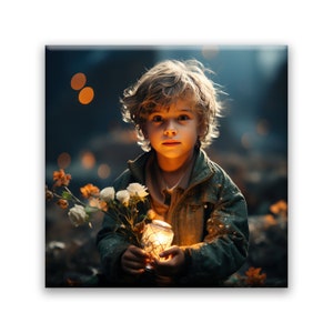 The Bouquet of Roses | Wall Art | Children&#39;s Room Decor | Unique Gift | The Little Prince | Poetic Decor | Gift | Children&#39;s Art